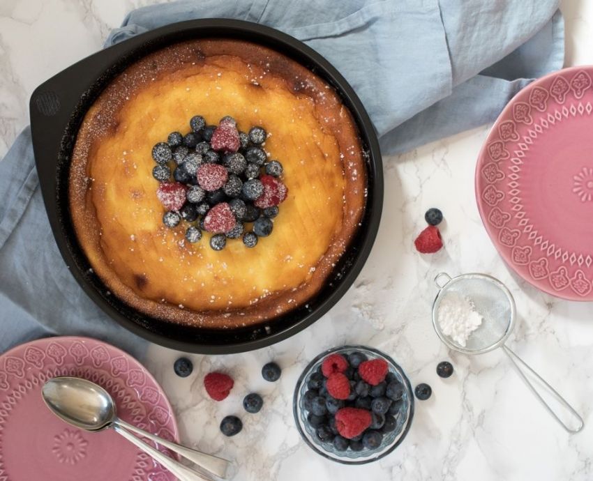 Magic Moule à Manqué/Tarte/Gateau En Métal Antiadhésif - 26 Cm - Noir