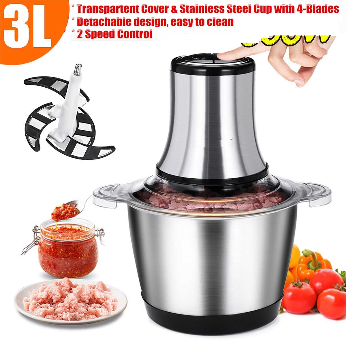 FoutouMix Mixeur de Foutou 3 Litres - 2 Lames Double Couche