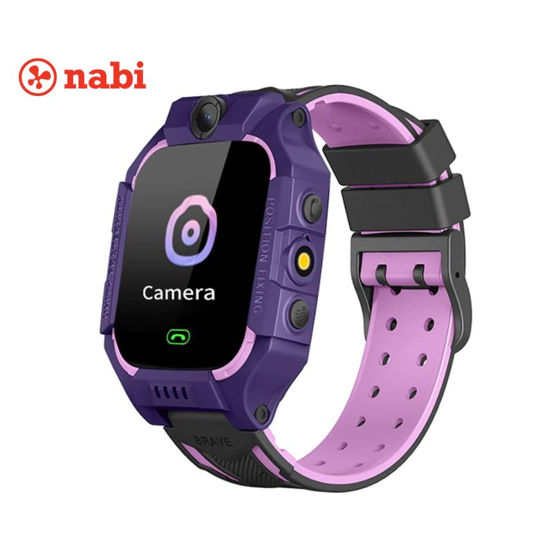 Nabi Montre Connectée Z7 – SOS – Traceur GPS – Carte SIM – Violet Rose