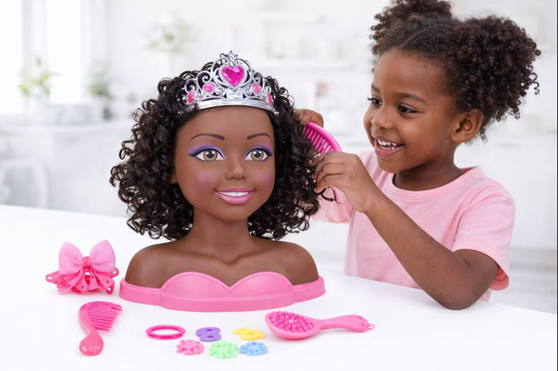 Tête à Coiffer Ayee Fashion Model – Poupée Coiffure avec Cheveux Longs pour Enfants