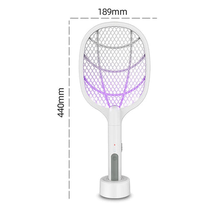 Raquette Anti-Moustiques Rechargeable 2 en 1