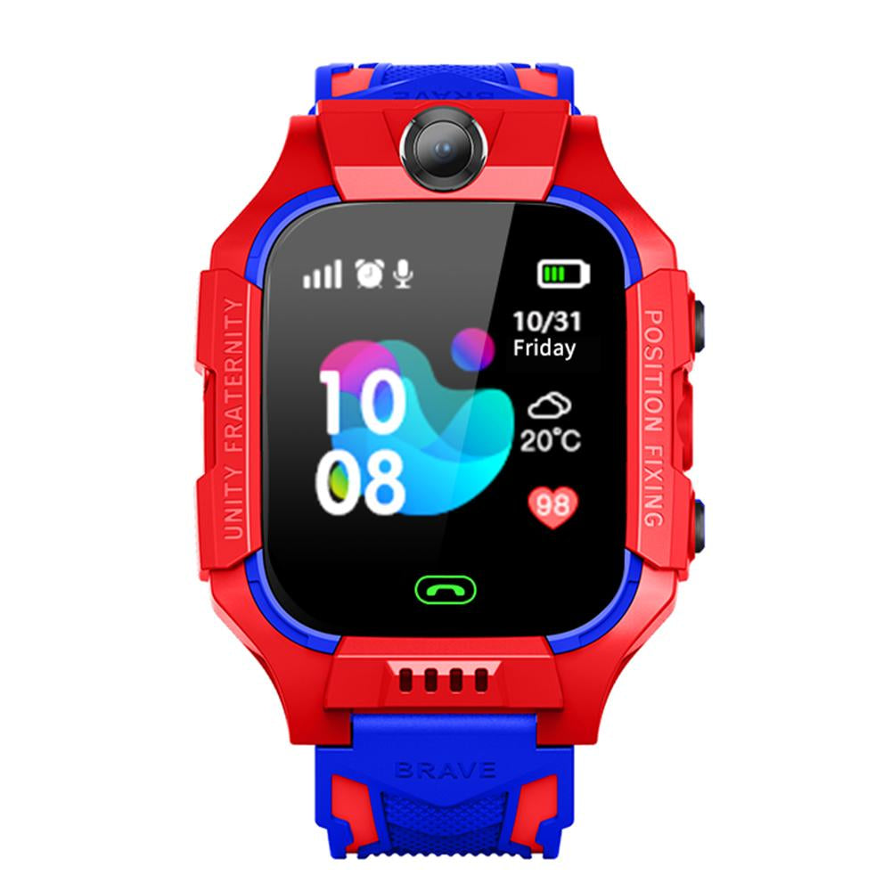 Montre Connectée Z7 - SOS - Traceur GPS - Carte SIM -  Rouge Bleu