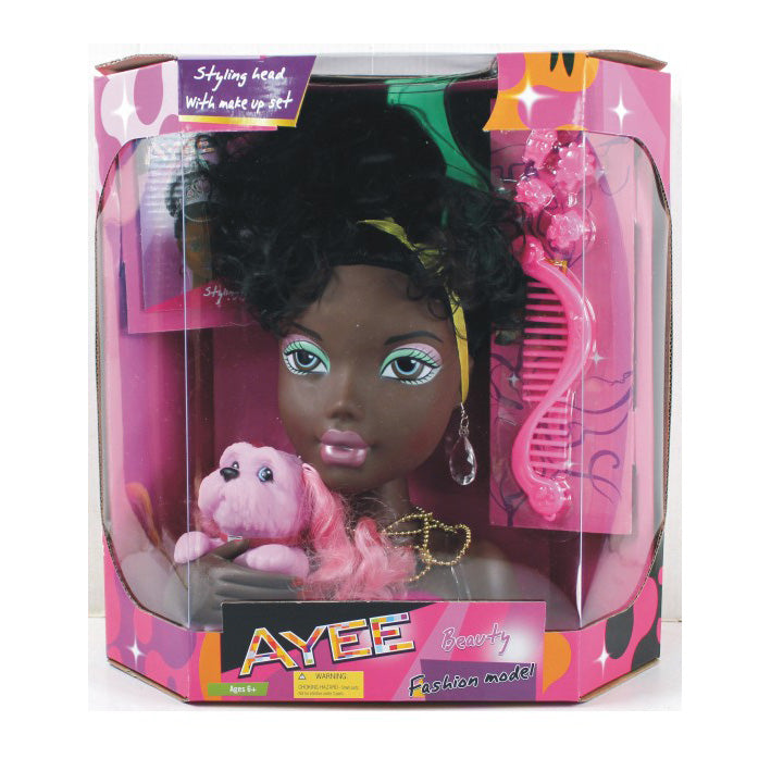 Tête à Coiffer Ayee Fashion Model – Poupée Coiffure avec Cheveux Longs pour Enfants