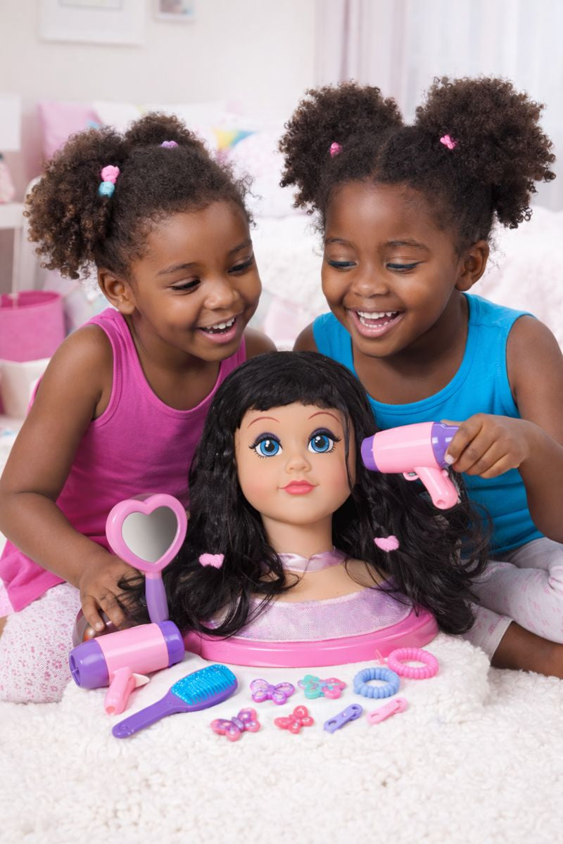 Tête à Coiffer Enfant Héra Girl – Poupée Coiffure & Beauté avec Accessoires