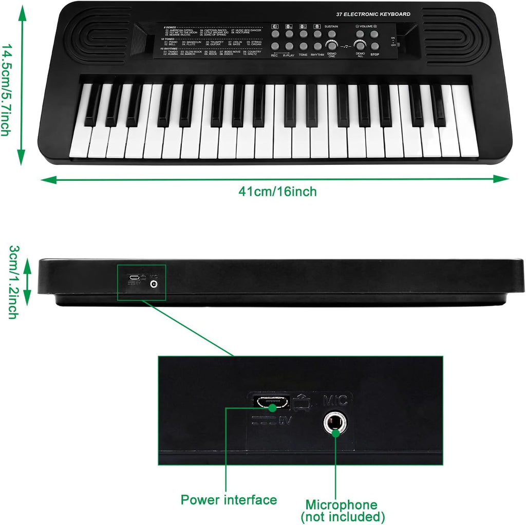 Canto 3709 Clavier Piano pour Enfants - 37 Touches