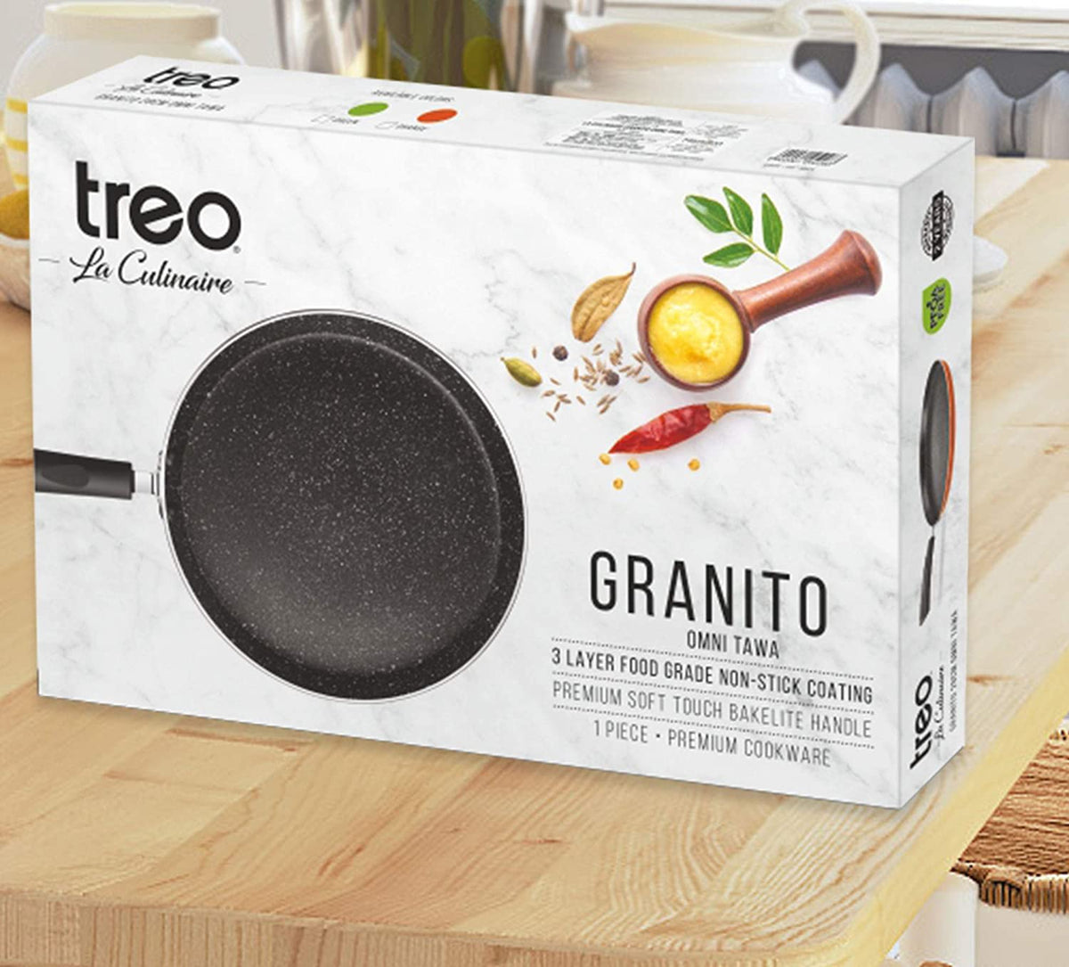 Poêle à Crêpes Antiadhésive Granito – 26 cm