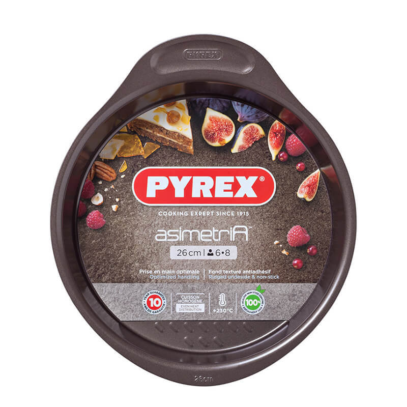 Moule à Manqué Gâteau Rond Asimetria 26 cm – Antiadhésif – Acier Haute Qualité – Four 230°C