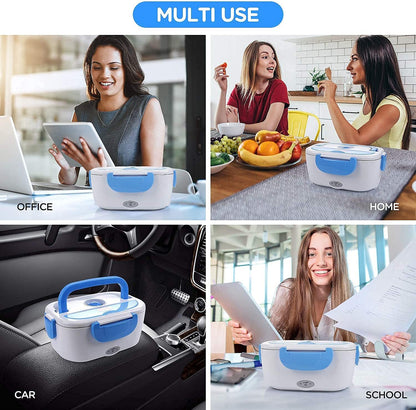 Boîte Chauffante Repas - Lunch Box Electrique - 1,5 L - Acier Inoxydable Amovible - 40 W