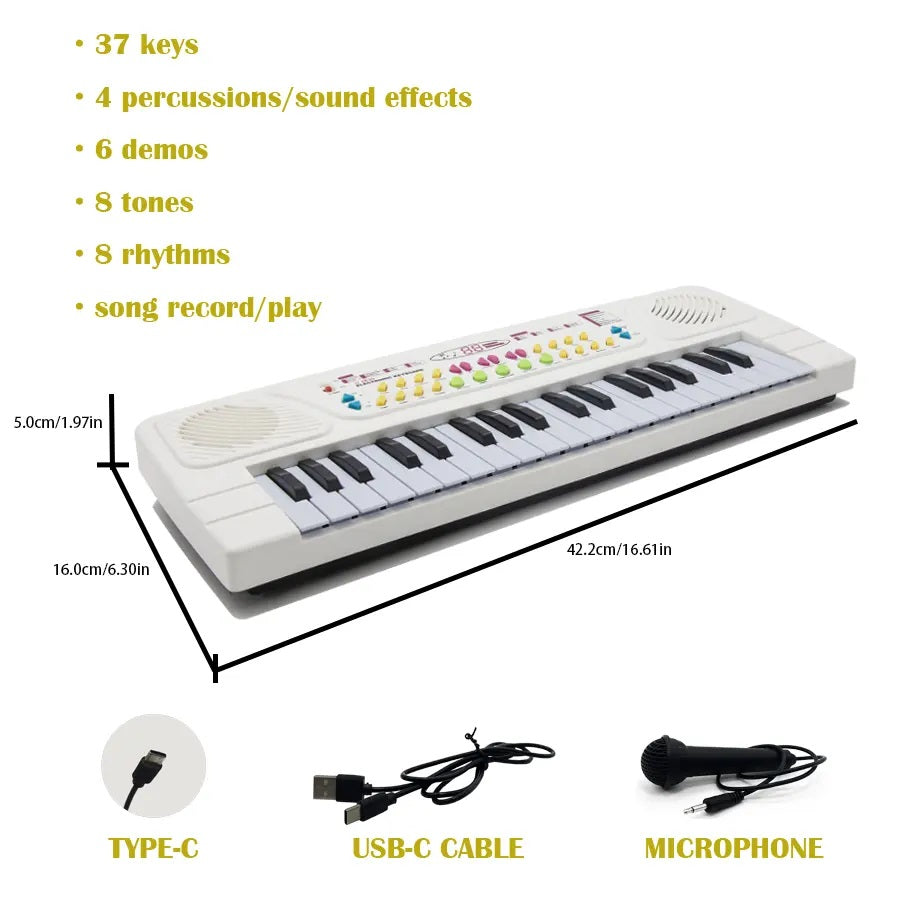 Music HS 3715 Clavier Piano pour Enfants - 37 Touches