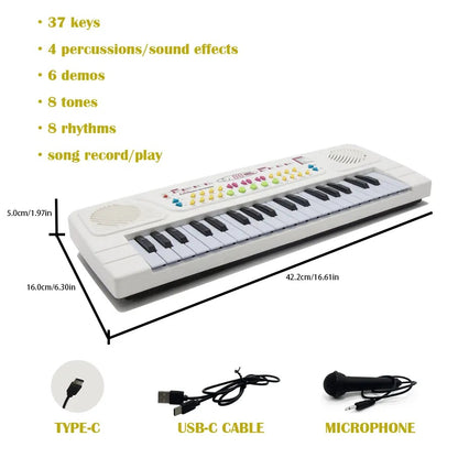 Music HS 3715 Clavier Piano pour Enfants - 37 Touches
