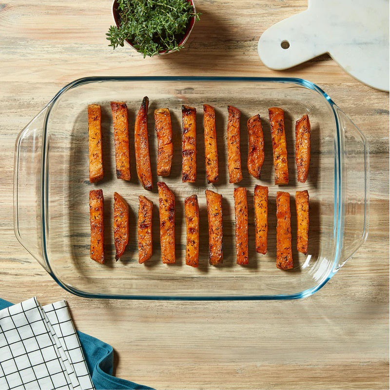 Plat à Four Irresistible en Verre – 31 x 20 cm - Prise en Main facile