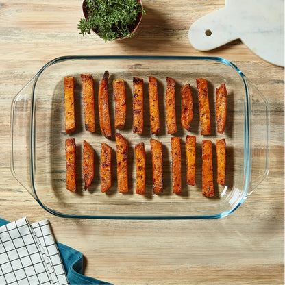 Plat à Four Irresistible en Verre – 31 x 20 cm - Prise en Main facile