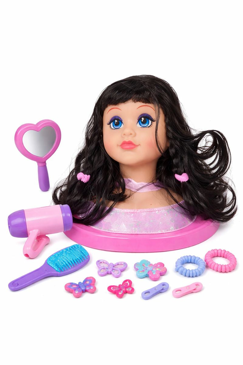 Tête à Coiffer Enfant Héra Girl – Poupée Coiffure & Beauté avec Accessoires