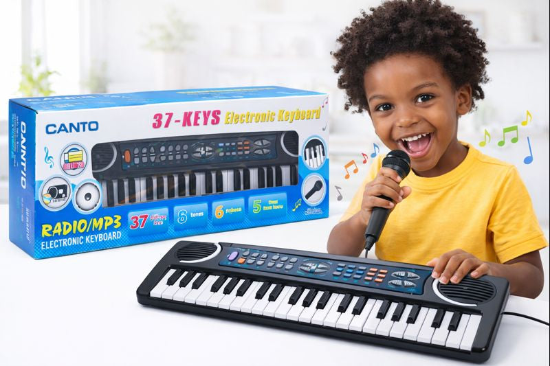 Canto Clavier Électronique Enfant 37 Touches – Electronic Keyboard avec Microphone