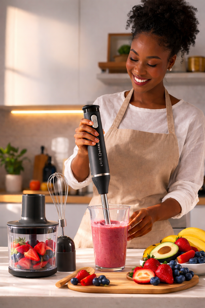 Mixeur plongeant 4 en 1 - 500W – Puissant et multifonction pour votre cuisine