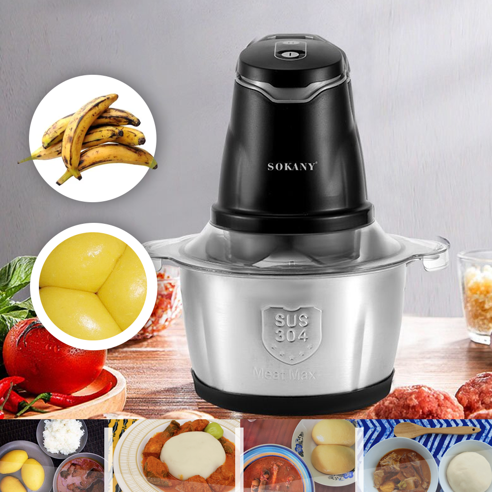 Mixeur de Foutou - FoutouMix 2 Litres - SK 7020 - 2 Lames Double Couche - 400 W