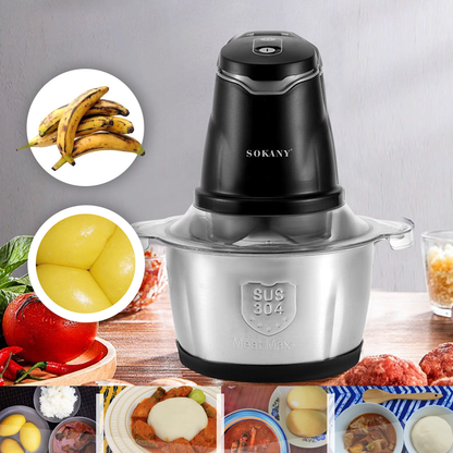 Mixeur de Foutou - FoutouMix 2 Litres - SK 7020 - 2 Lames Double Couche - 400 W